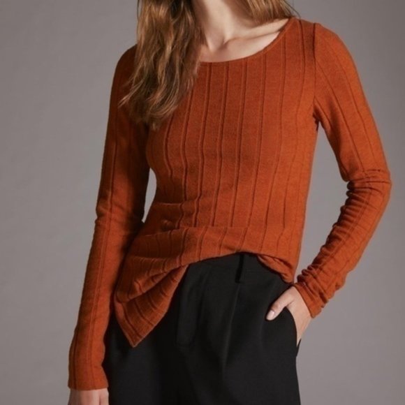 Anthropologie Ribbed Side-Slit Tunic - Picture 6 of 8